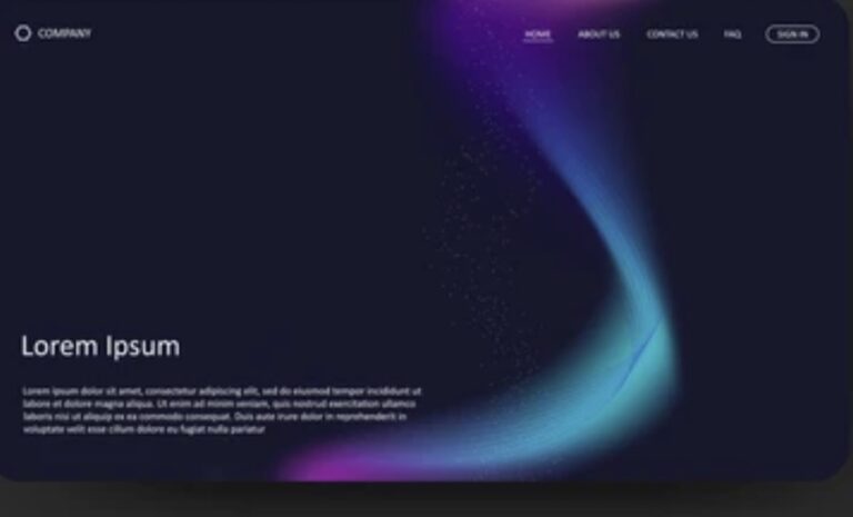 minimalist landing page