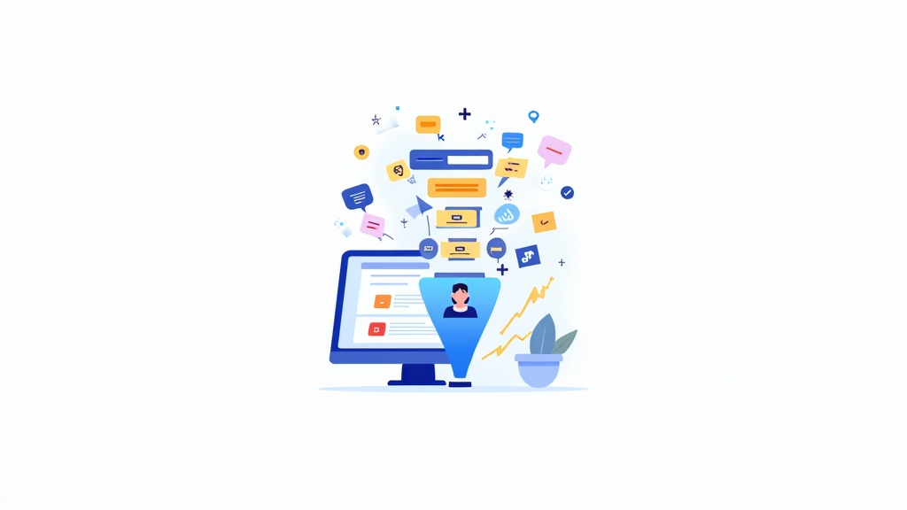 conversion-rate-optimization-illustration-showing-funnel-with-data-driven-icons-and-call-to-action-buttons